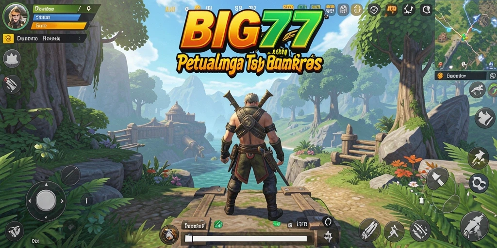 Tampilan gameplay BIG77 yang menakjubkan di dunia terbuka.