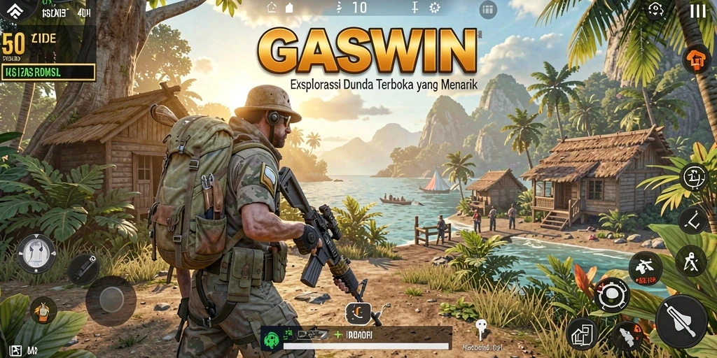 Menampilkan gameplay GASWIN dengan eksplorasi yang seru.