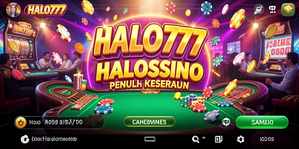Tampilan menarik dari gameplay Kasino di HALO777.
