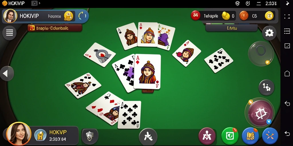 Screenshot gameplay HOKIVIP menampilkan suasana seru permainan Gaple.