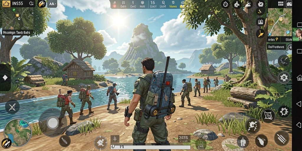 Menampilkan gameplay seru di dunia terbuka INS55.
