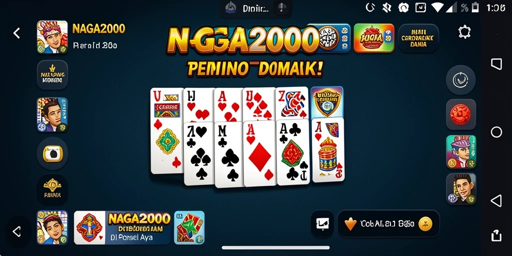 Tampilan menarik dari gameplay seru NAGA2000 di ponsel.