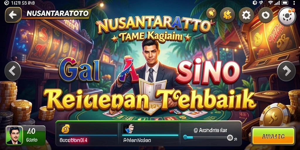 Tampilan mendebarkan dari gameplay Kasino di NUSANTARATOTO.