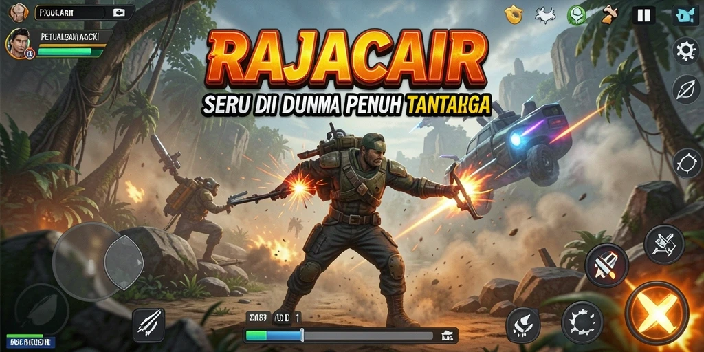 Tampilan gameplay RAJACAIR yang mendebarkan dan penuh aksi.