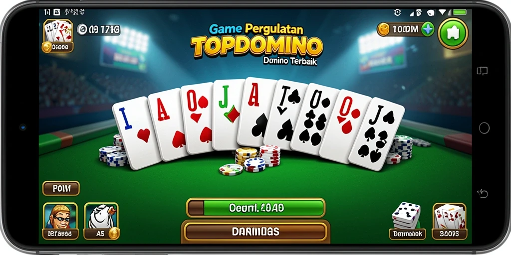 Tampilan utama gameplay TPS yang menarik di TOPDOMINO.