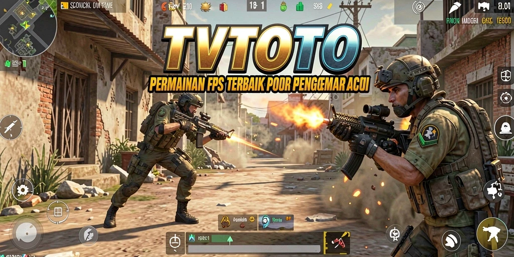 Gameplay TVTOTO menunjukkan aksi pertempuran yang intens dan mendebarkan.