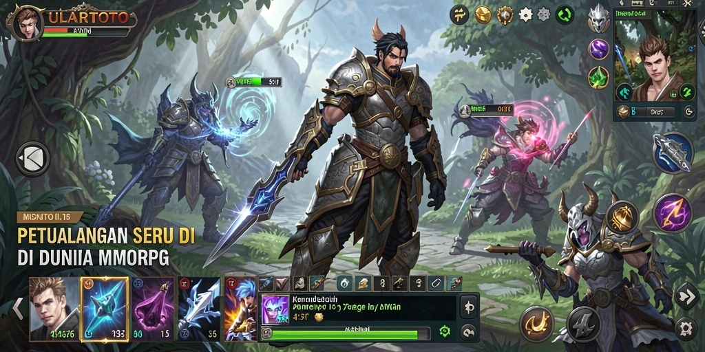 Screenshot menunjukkan aksi seru dari gameplay ULARTOTO.