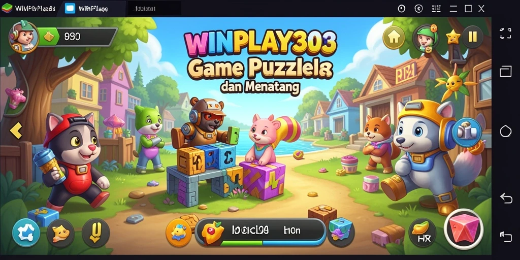 Screenshot gameplay WINPLAY303 yang menampilkan tantangan puzzle.